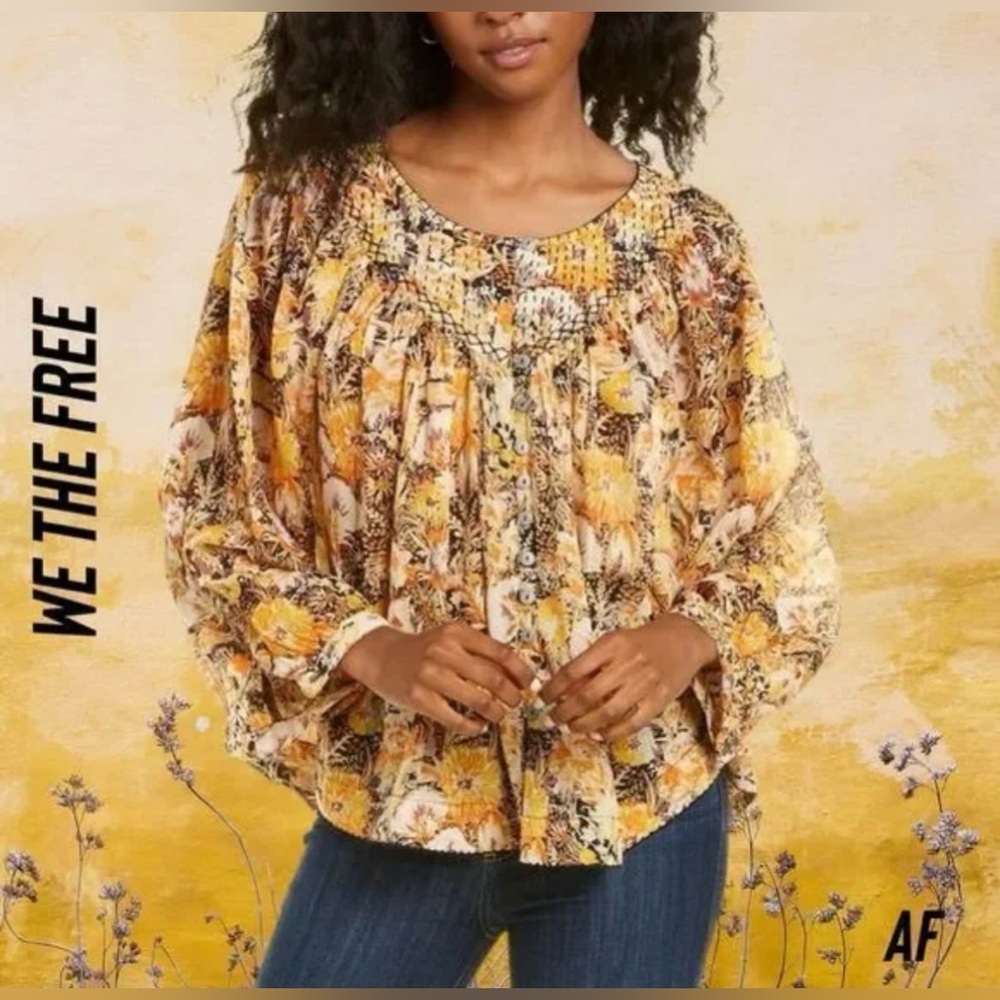 Free People Cool Meadow Top